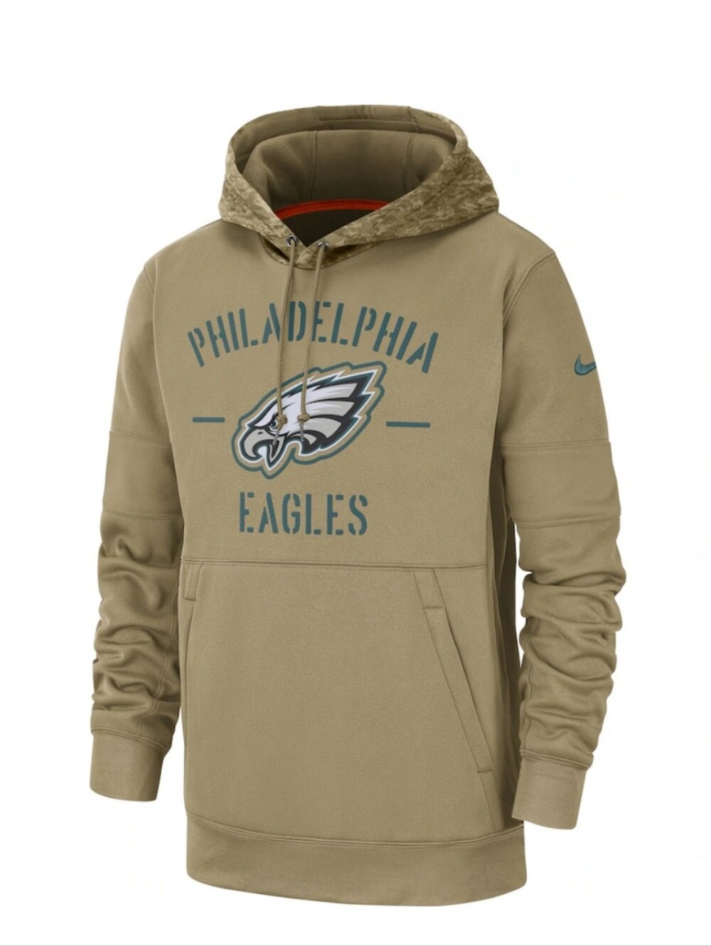 Nike Philadelphia Eagles 2019 Salute to Service Sideline Therma Pullover Hoodie